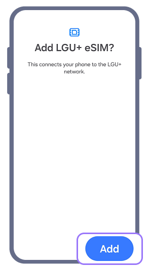 3. Scan the received QR code and press the 'Add' button at the bottom right.