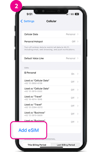 Add eSIM