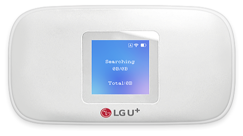 LG U+ Wi-Fi(ルーター)スクリーンとボタン