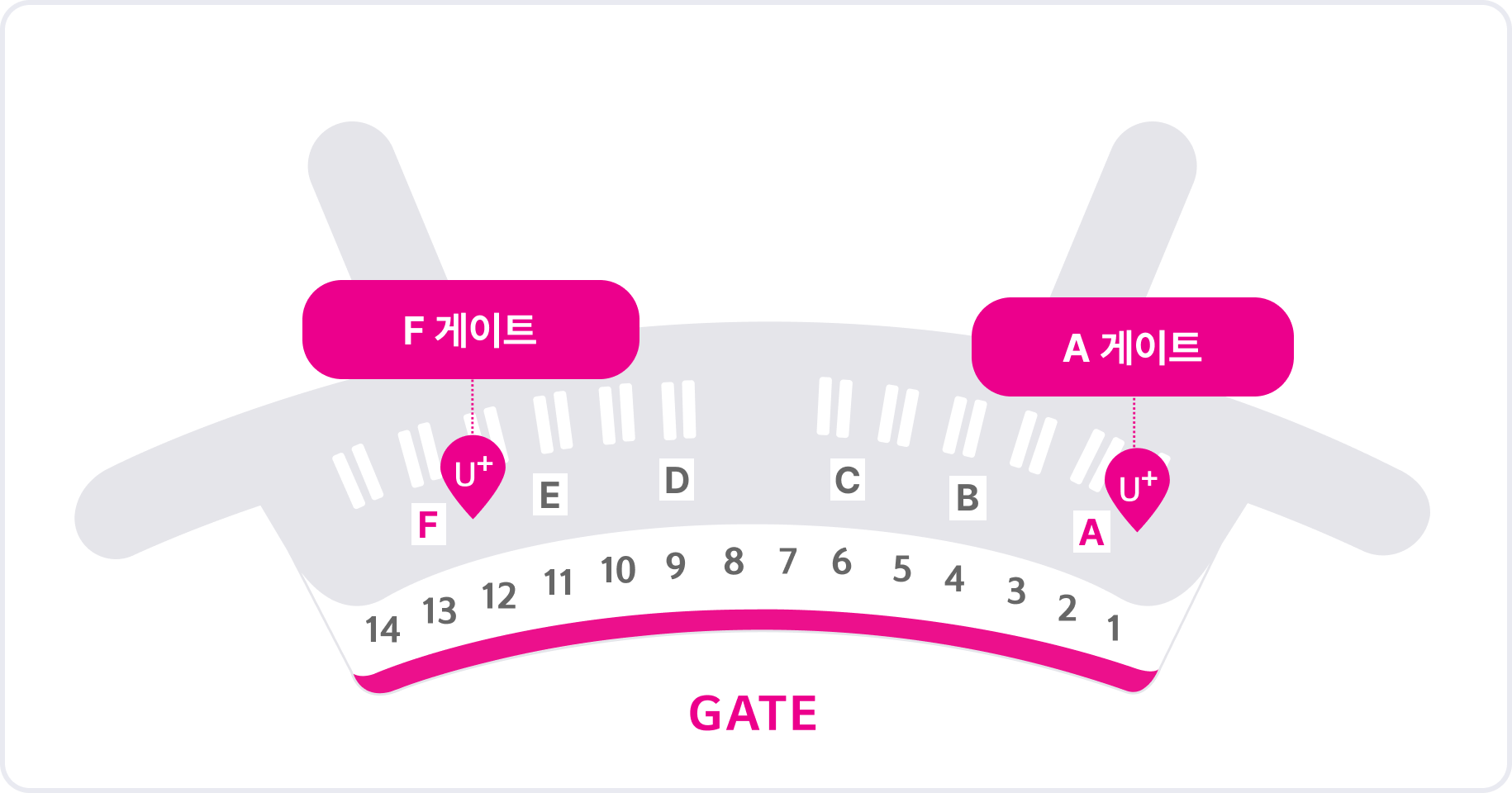 LG유플러스 인천공항 제1여객터미널 1층 입국장 고객센터 위치