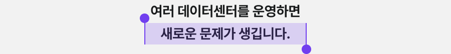 여러 데이터센터를 운영하면 새로운 문제가 생깁니다.
