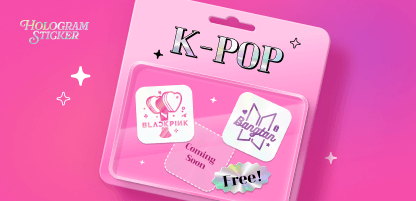 K-POP Hologram Sticker free