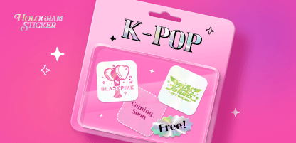 K-POP Hologram Sticker free