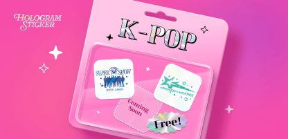 K-POP Hologram Sticker free