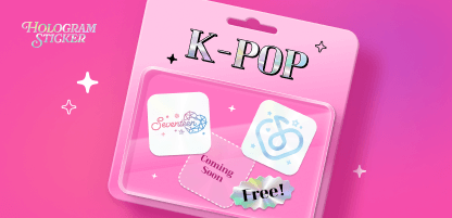 K-POP Hologram Sticker free