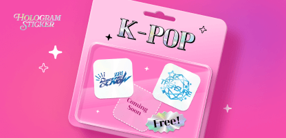 K-POP Hologram Sticker free
