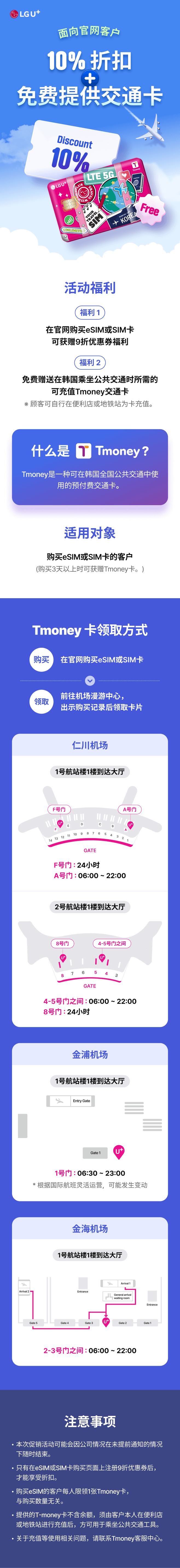 10% 折扣 + 免费提供交通卡