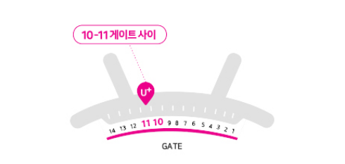 인천공항 제1여객터미널 1층 입국장 10-11게이트 사이